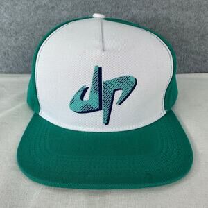 Dude Perfect OSFM Green White Snapback Ball Cap Adjustable